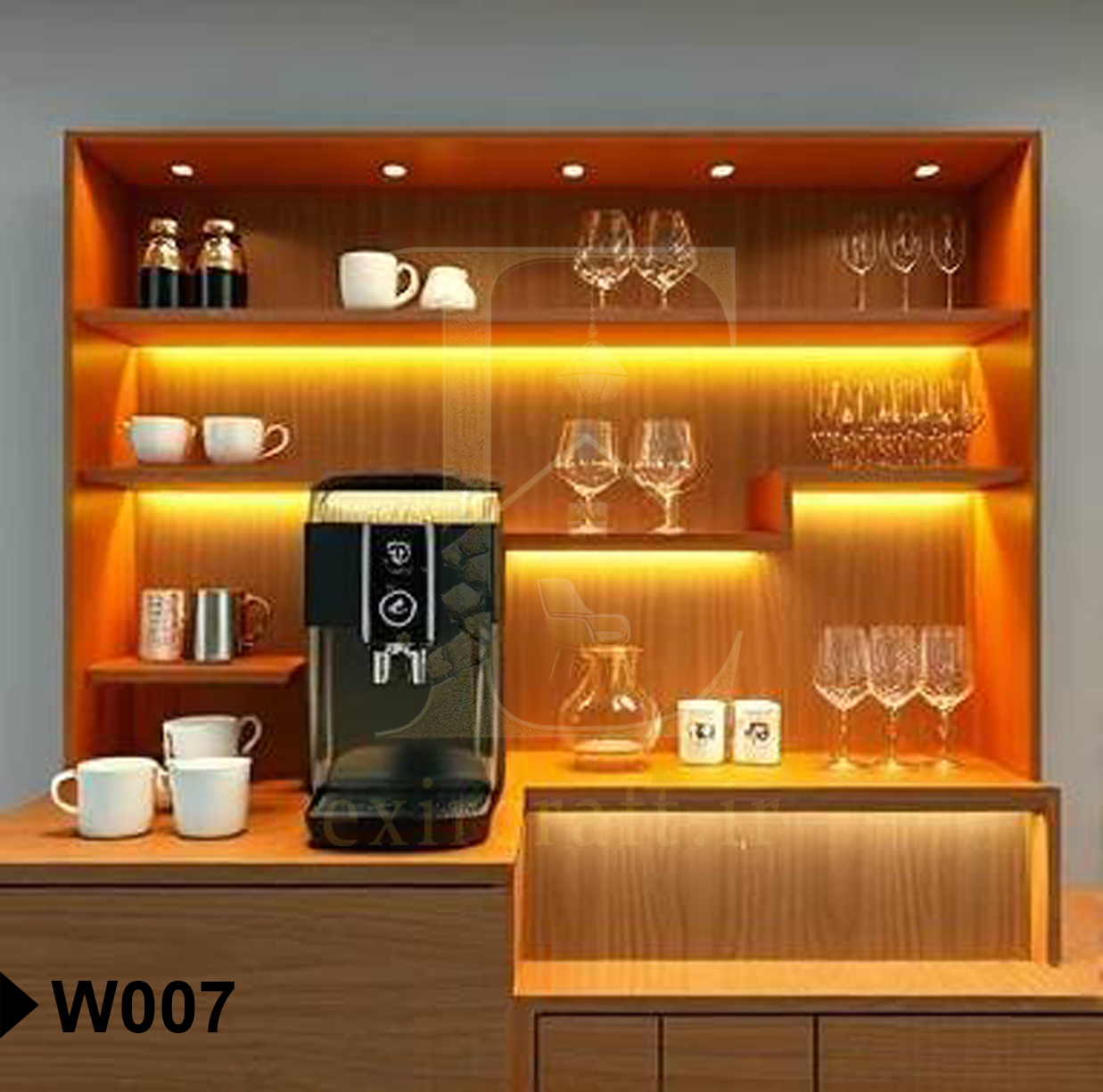 دکور مغازه اکسیرکرفت W007
