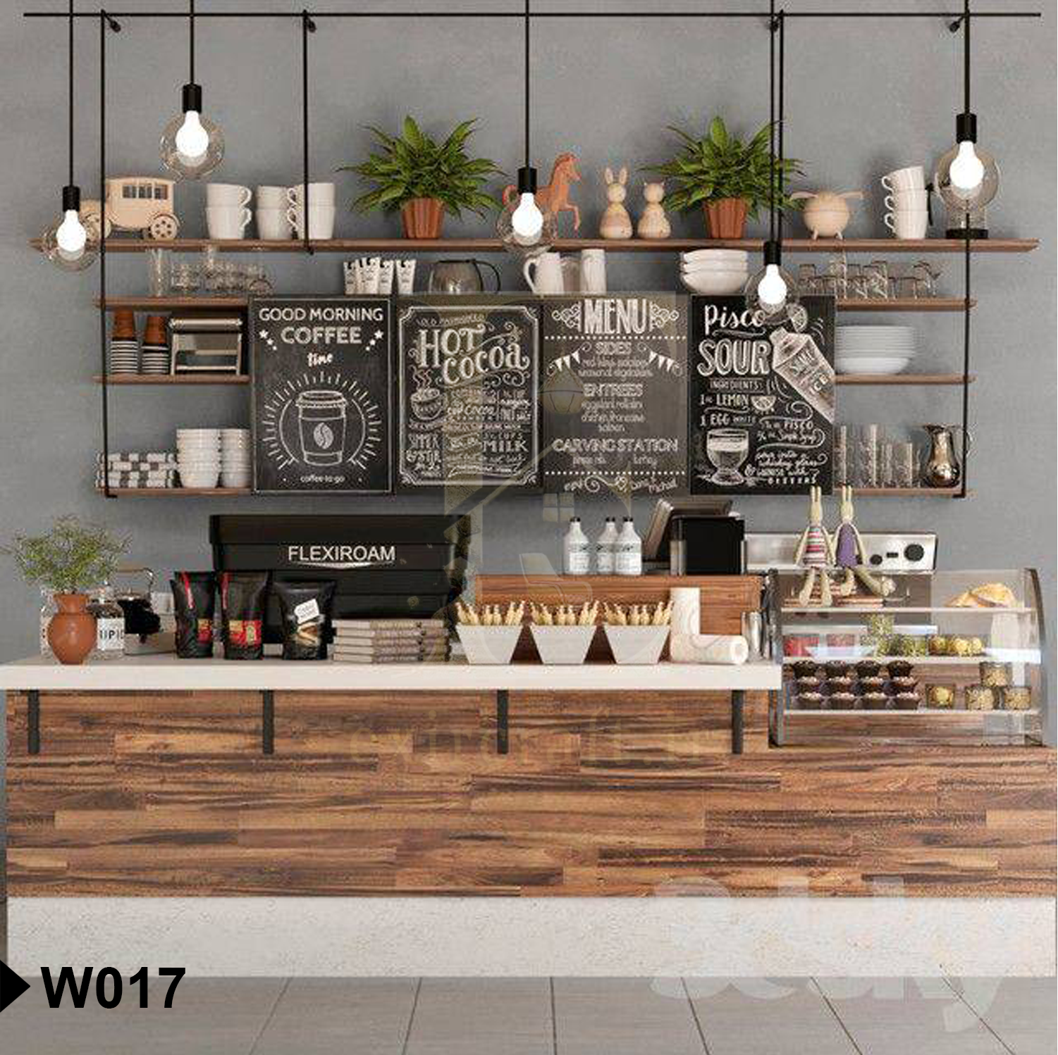 دکور مغازه اکسیرکرفت W017